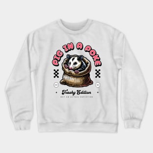 Possum in a Sack Crewneck Sweatshirt